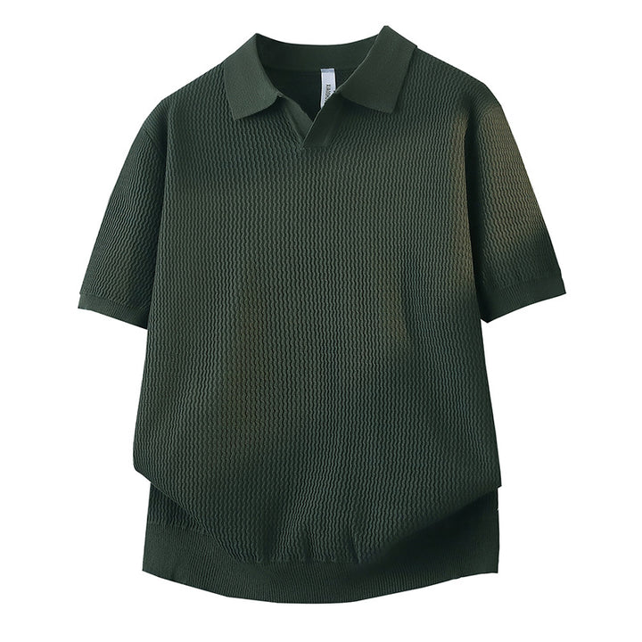 Damen Kurzarm Poloshirt mit strukturiertem Design Drune
