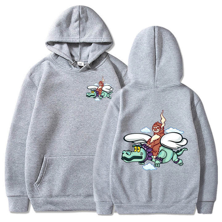 Damen Kapuzenpullover mit verspieltem Grafikdesign und hochwertiger Verarbeitung Drune