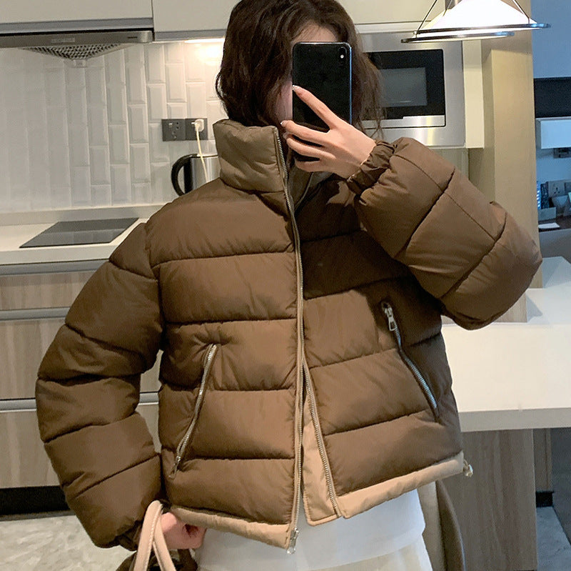 Damen Kurze, wattierte Freizeitjacke mit seitlichen Reißverschlusstaschen Drune