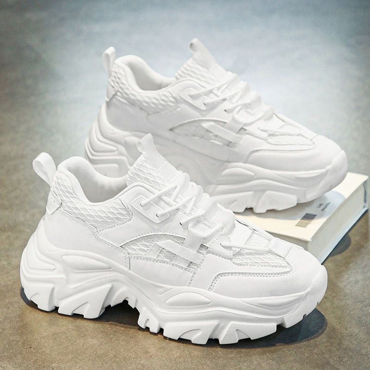 Damen Sportliche Chunky Sneaker mit atmungsaktiver Materialstruktur und rutschfester Gummisohle Drune