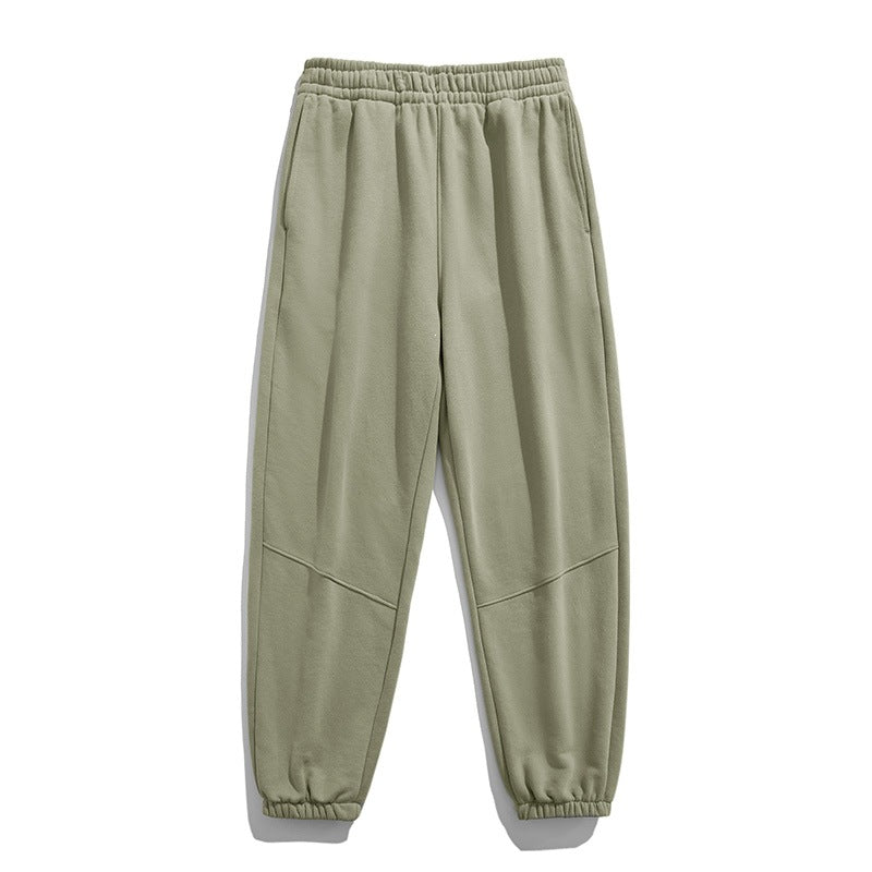 Herren Fleece-Jogginghose mit tapered Schnitt, elastischem Kordelbund & Knie-Paneelen Drune