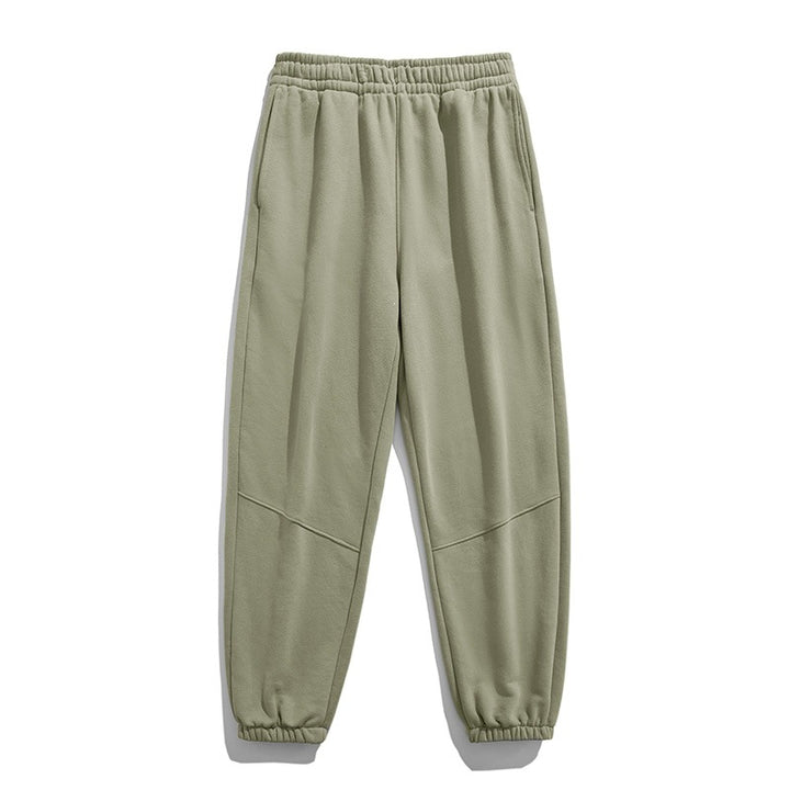 Herren Fleece-Jogginghose mit tapered Schnitt, elastischem Kordelbund & Knie-Paneelen Drune