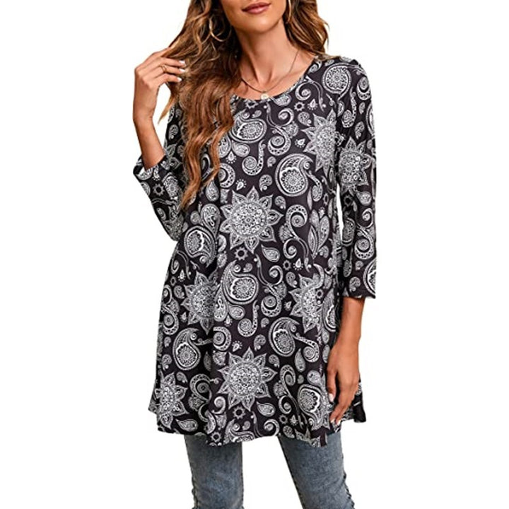 Damen Tunika mit einzigartigem Mandala-Druck Drune