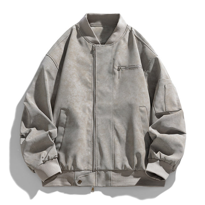 Herren Modische Bomberjacke mit praktischen Taschen Drune
