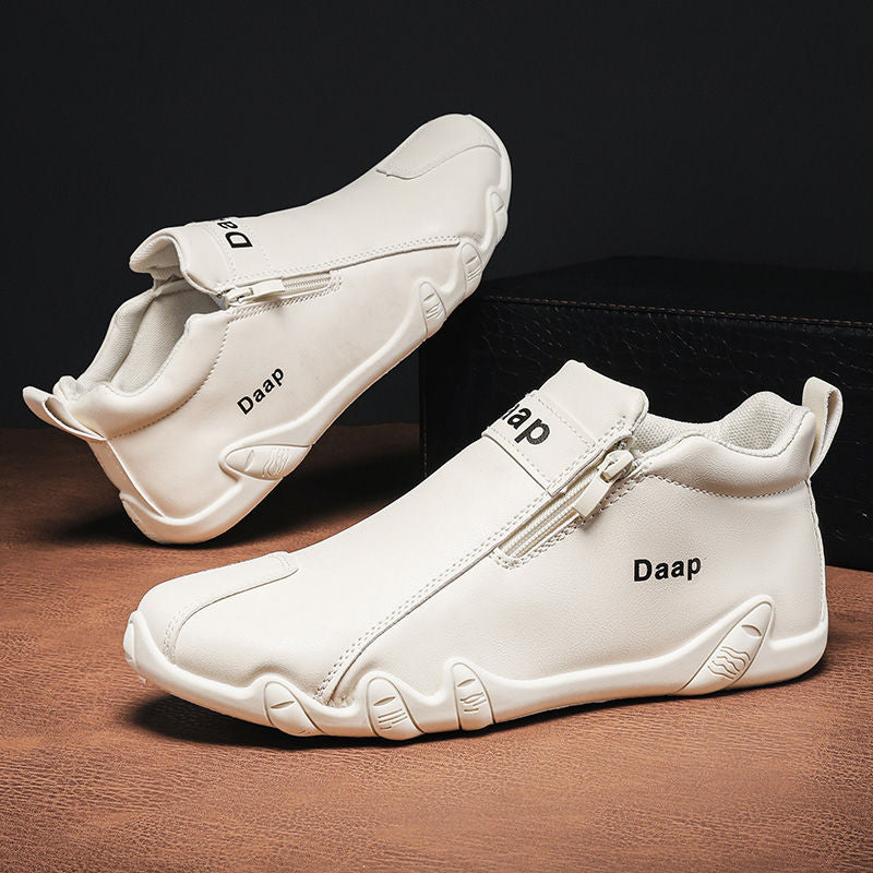Damen Modische Sneaker mit seitlichem Reißverschluss und ergonomischer Sohle Drune