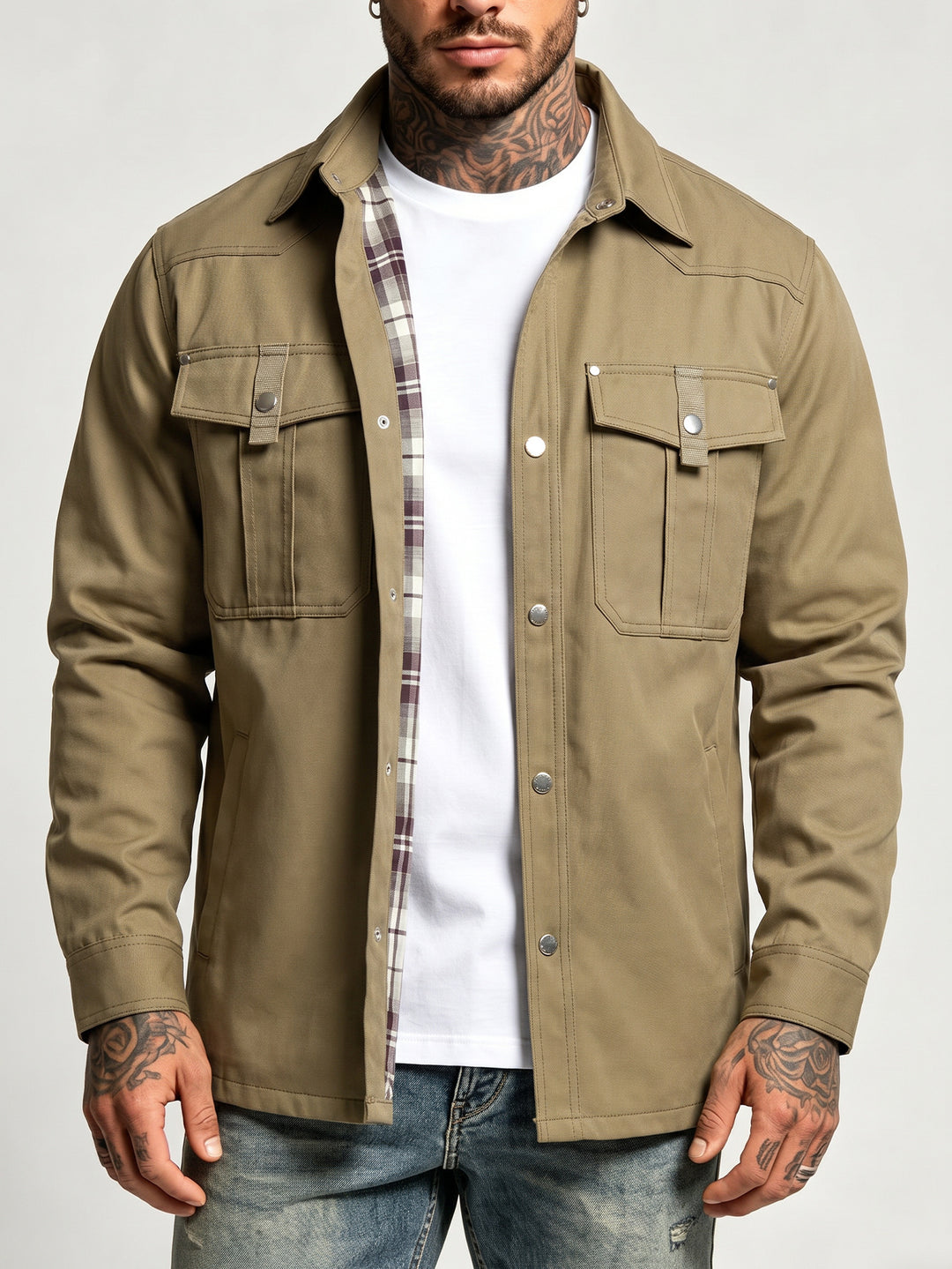 Herren Canvas-Hemdjacke Drune