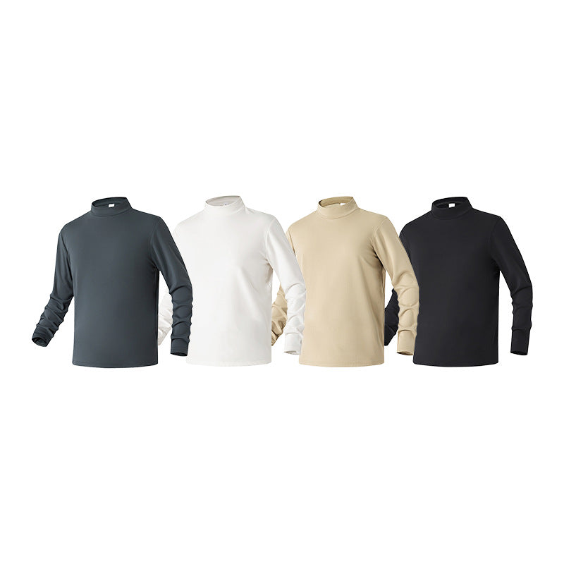 Damen Slim-Fit Langarmshirt mit Stehkragen aus funktionalem Jersey Drune