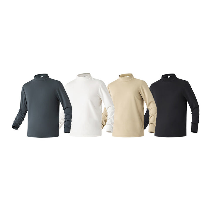 Damen Slim-Fit Langarmshirt mit Stehkragen aus funktionalem Jersey Drune