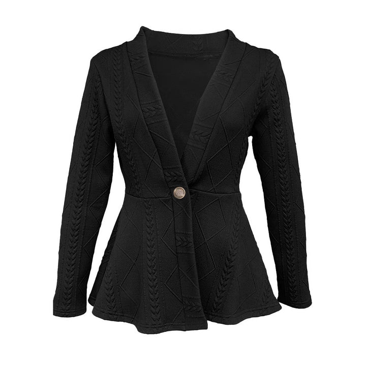 Damen elegante Blazerjacke mit strukturiertem Design und taillierter Silhouette Drune