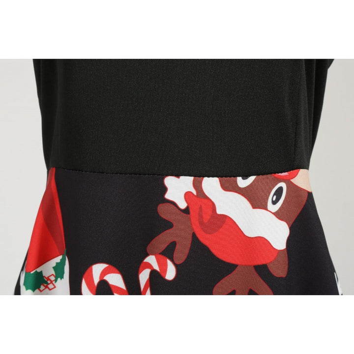 Damen Vintage-Festkleid im 50er-Jahre Stil mit gewelltem Halsausschnitt, figurbetontem Oberteil und voluminösem Tellerrock Drune