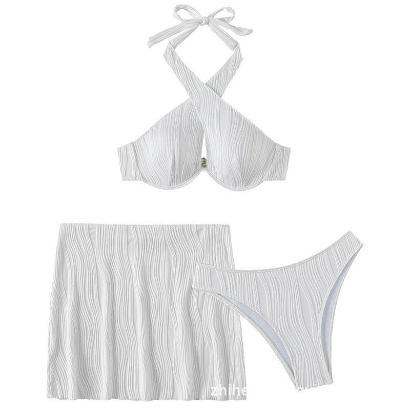 Damen Bandeau-Bikini-Oberteil mit detailverliebt gerafftem Design Drune