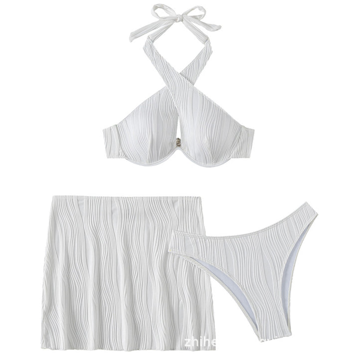 Damen Bandeau-Bikini-Oberteil mit detailverliebt gerafftem Design Drune