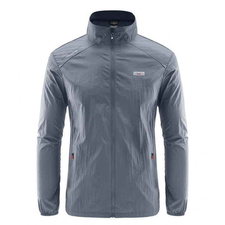 Herren Leichte Outdoor-Jacke mit hohem Kragen Drune