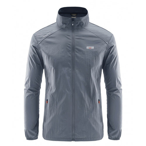Herren Leichte Outdoor-Jacke mit hohem Kragen Drune