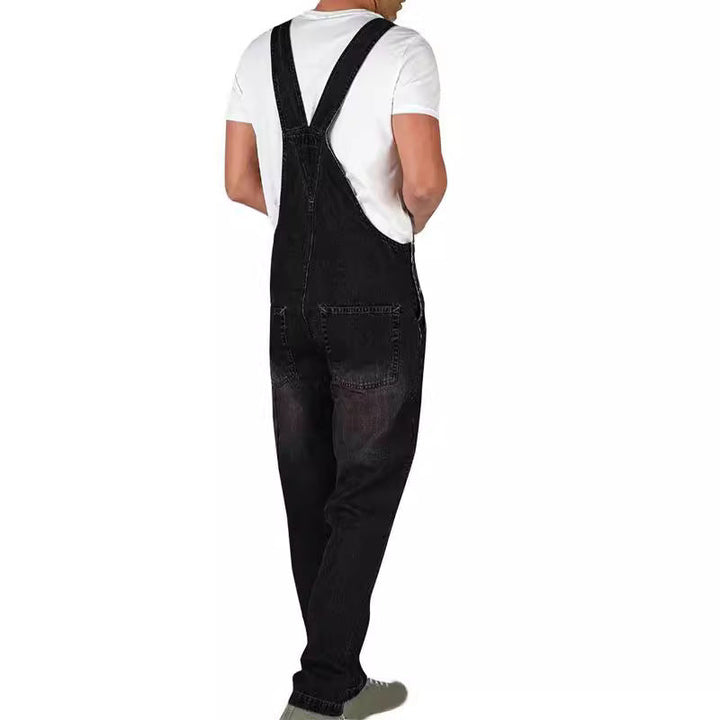 Herren Jeanslatzhose im urbanen Vintage-Stil mit praktischen Taschen Drune