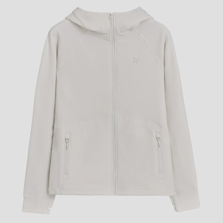 Damen Kapuzen-Fleecejacke mit durchgehendem Reißverschluss, ergonomischen Nähten und Reißverschlusstaschen Drune