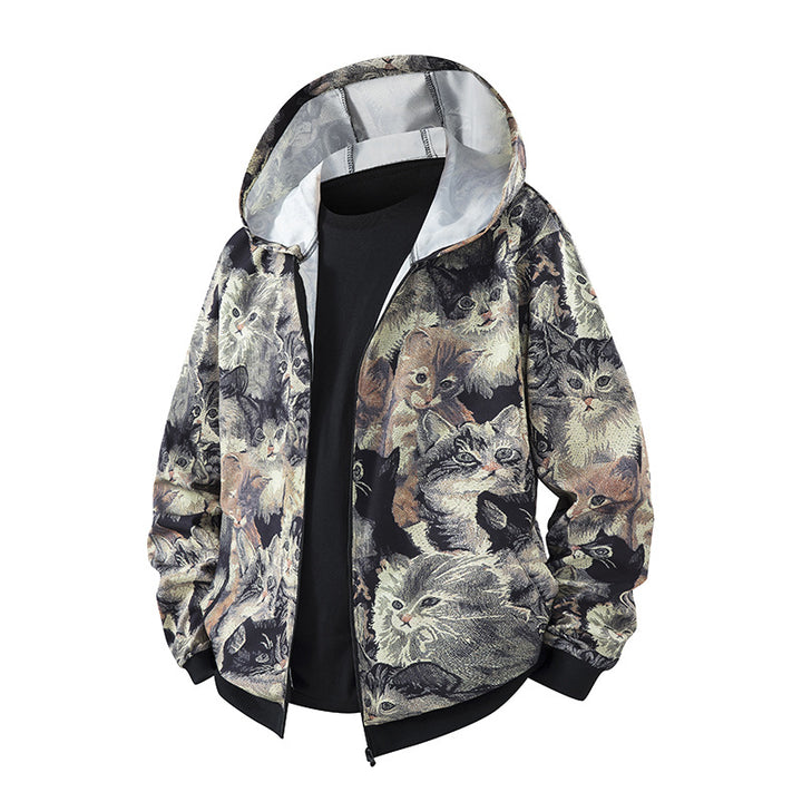 Damen Künstlerische Kapuzenjacke Drune