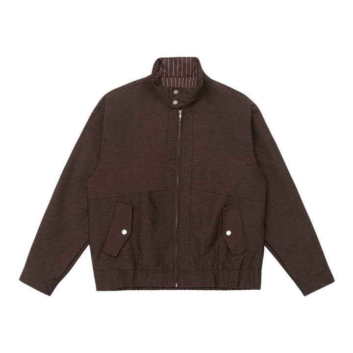 Herren Wattierte Bomberjacke mit Stehkragen, Pattentaschen und elastischem Saum Drune