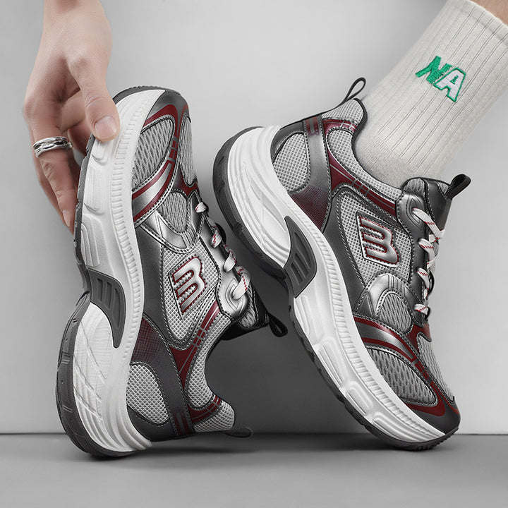 Unisex Voluminöse Mesh-Runner mit atmungsaktivem Obermaterial und stoßdämpfender Plateausohle Drune