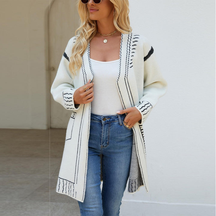 Damen Strickjacke mit markantem Design und lässigem Schnitt Drune