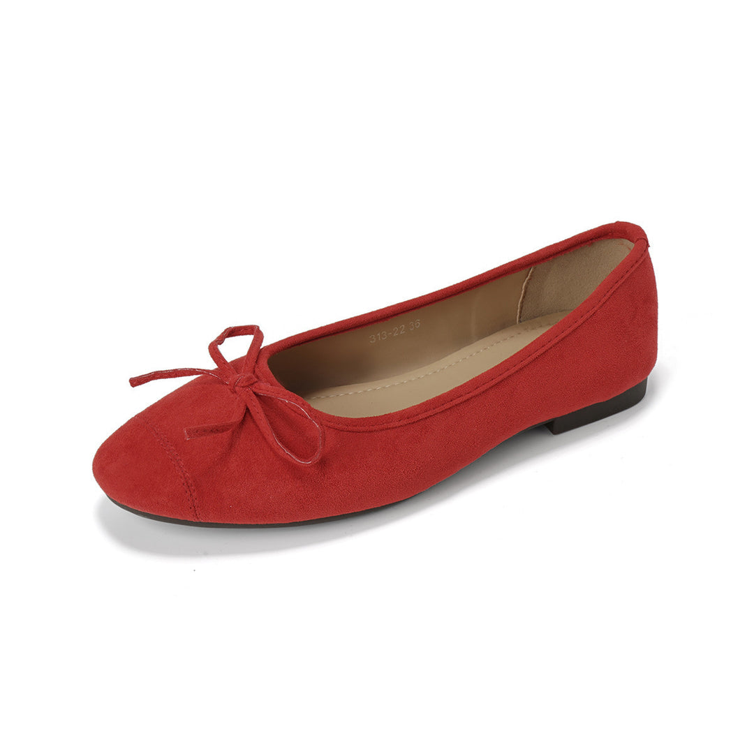 Damen Ballerinas mit verspielt eleganter Schleifenverzierung Drune