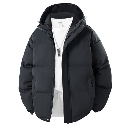 Herren Wattierte Kapuzenjacke mit Thermofutter und gesteppter Isolierung Drune