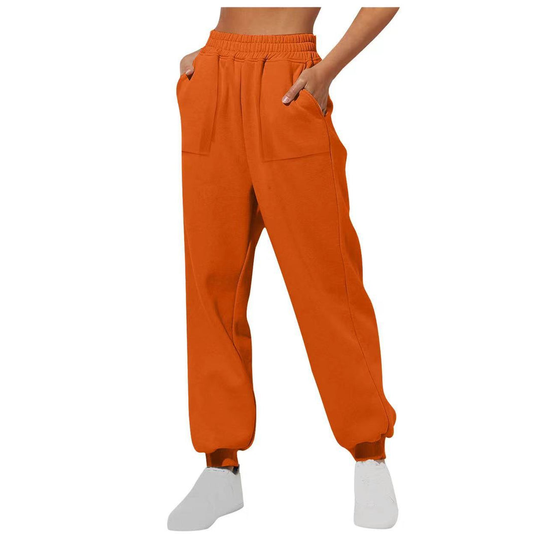 Damen lässige Freizeithose mit hohem Bund Drune
