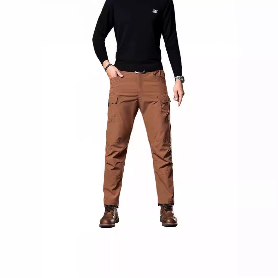 Herren Trekking‑Cargohose mit Knieverstärkung, multifunktionalen Taschen und geradem Schnitt Drune