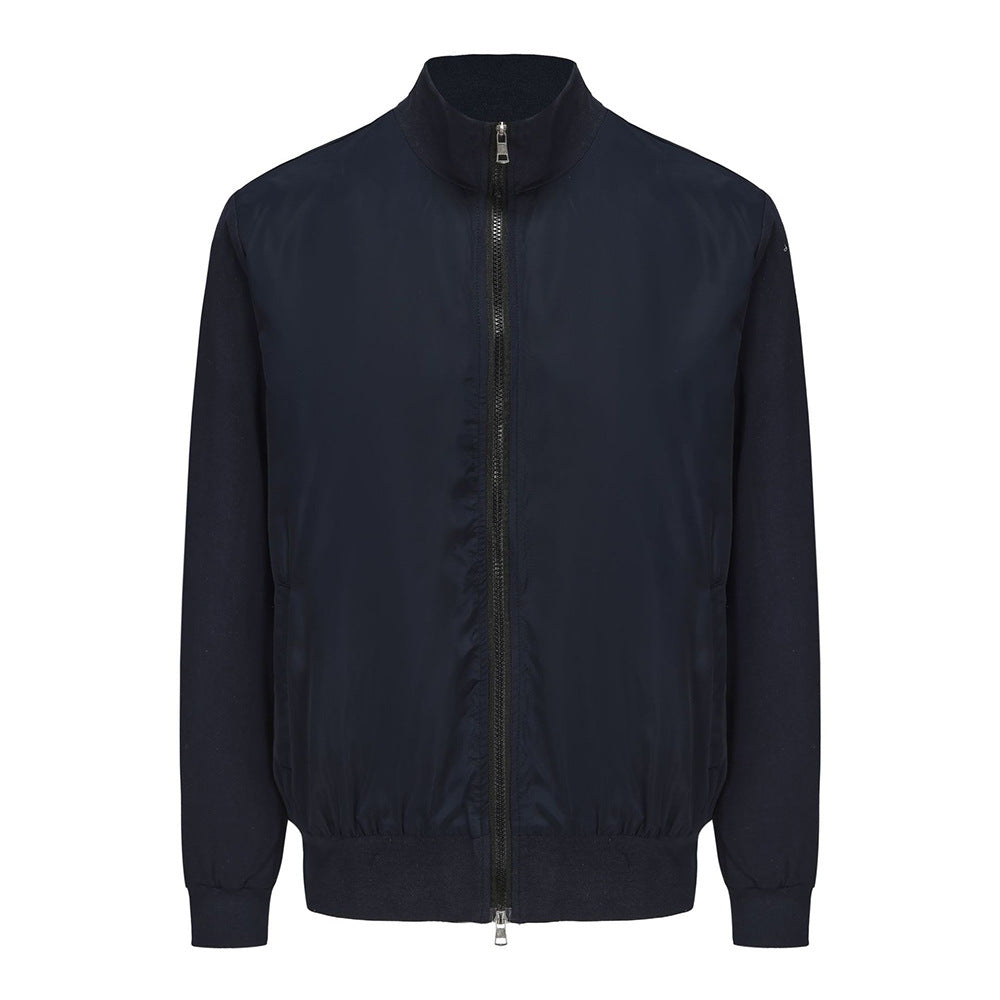 Herren sportliche Übergangsjacke mit modernem Stehkragen und elastischen Bündchen Drune