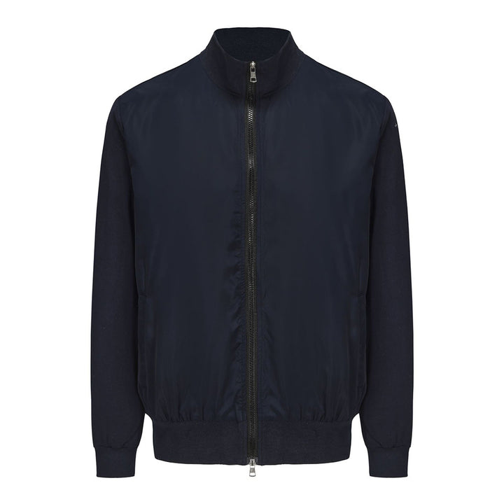 Herren sportliche Übergangsjacke mit modernem Stehkragen und elastischen Bündchen Drune