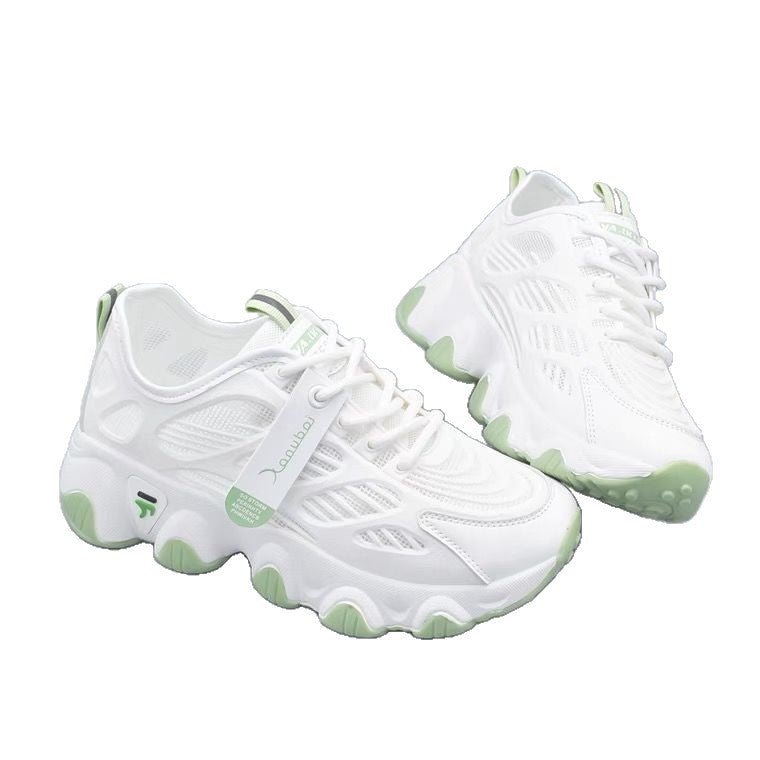 Damen Sportliche Sneakers mit atmungsaktivem Netzmaterial und dämpfender Sohle Drune