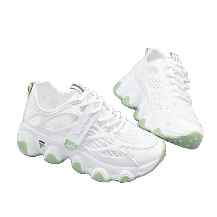 Damen Sportliche Sneakers mit atmungsaktivem Netzmaterial und dämpfender Sohle Drune