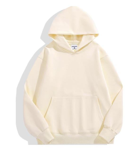 Unisex nan klassischer Kapuzenpullover mit Kängurutasche und weichem Baumwollfleece Drune