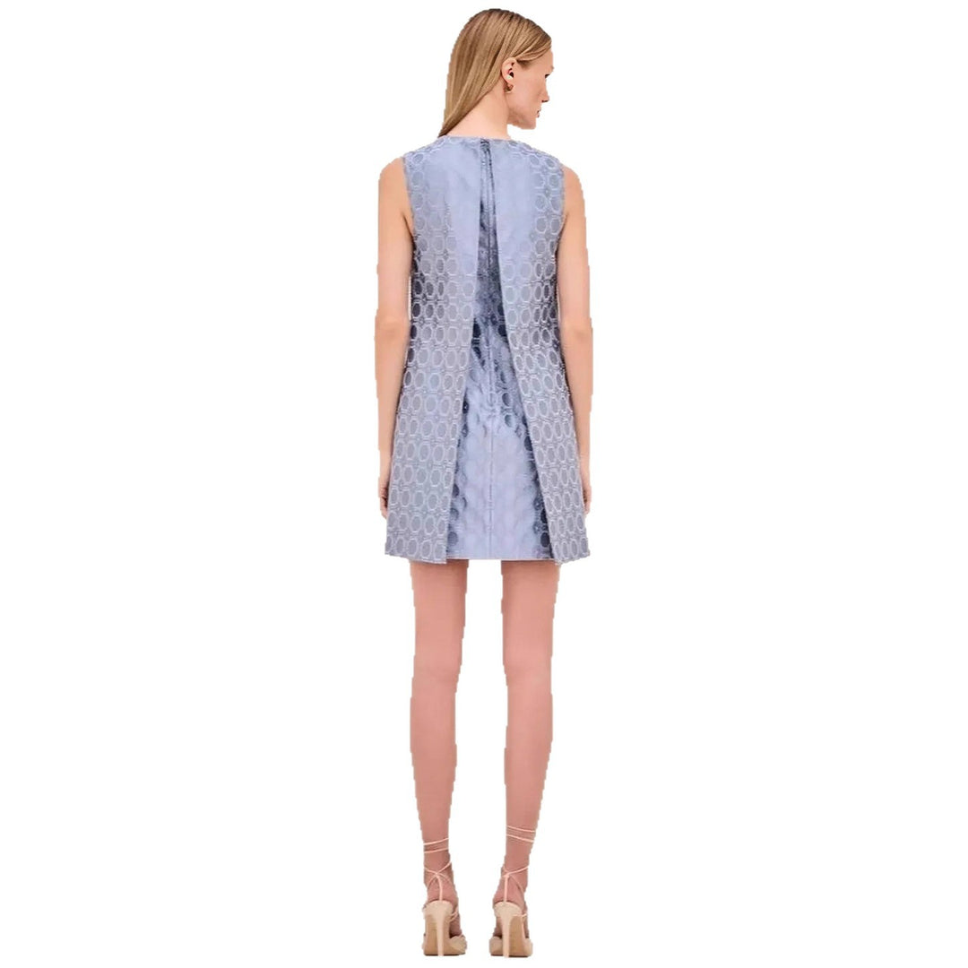 Damen nan Jacquard-Zweiteiler mit ärmelloser Longweste und tailliertem Bustier-Minikleid Drune