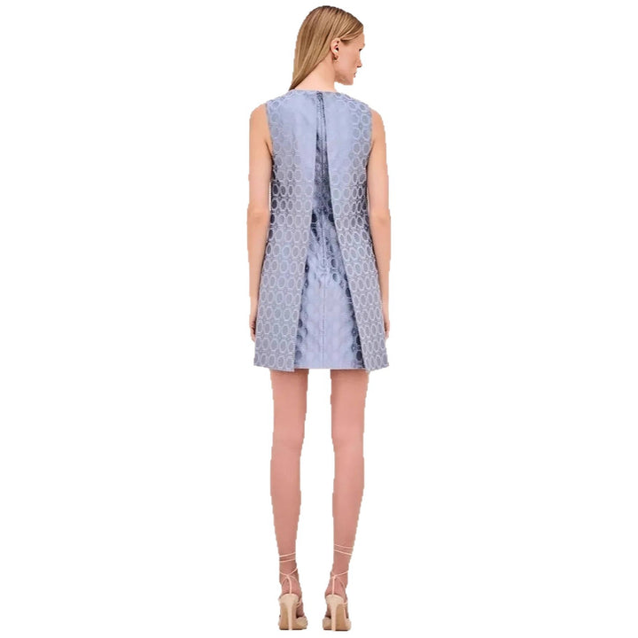 Damen nan Jacquard-Zweiteiler mit ärmelloser Longweste und tailliertem Bustier-Minikleid Drune