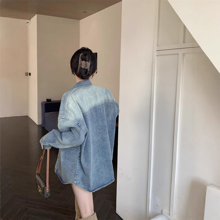 Damen Oversize Denim Hemd Drune