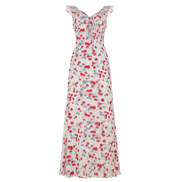 Damen Strandkleid mit verstellbarem Halterneck und floralem Muster Drune