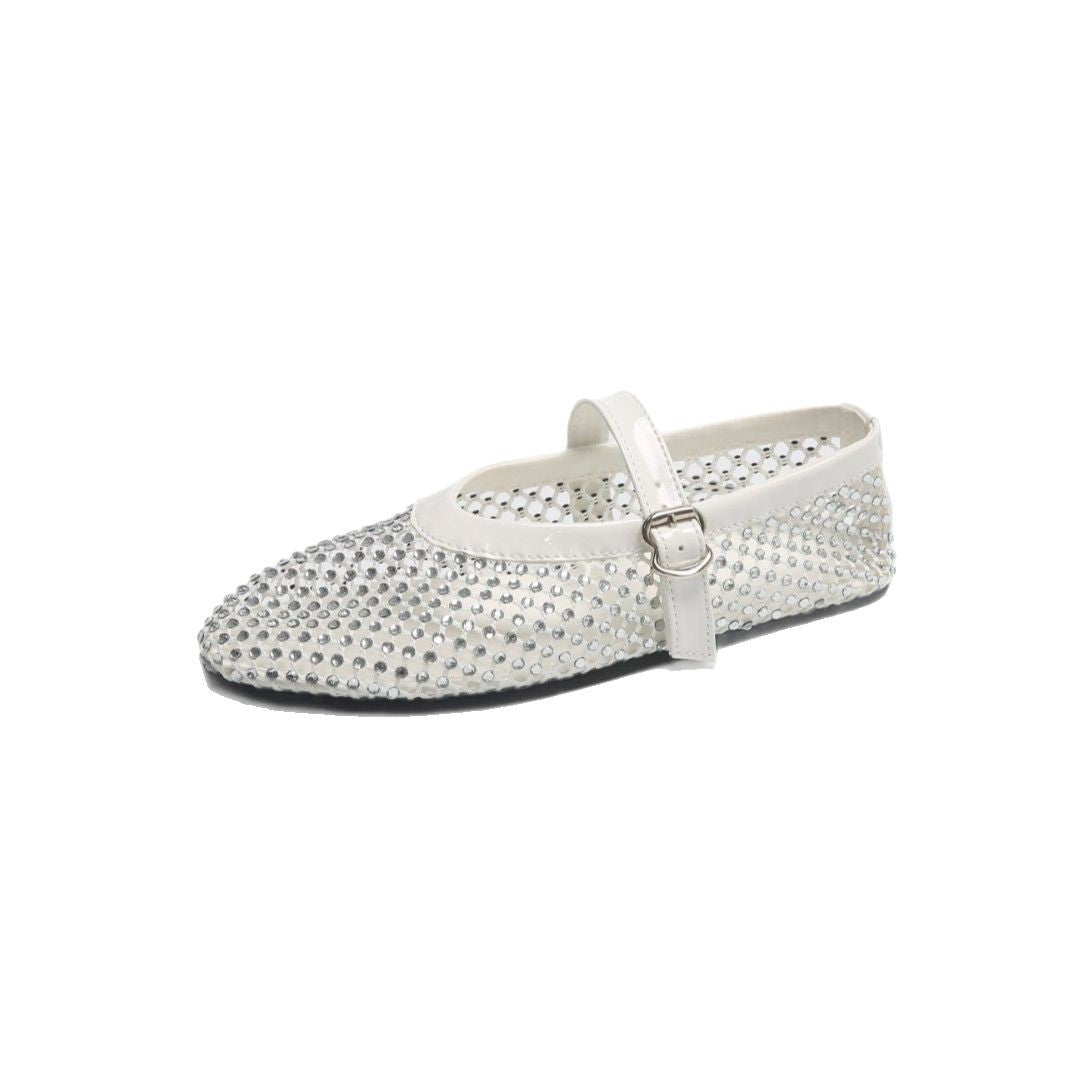 Damen Funktions-Ballerinas mit strassbesetztem Obermaterial Drune