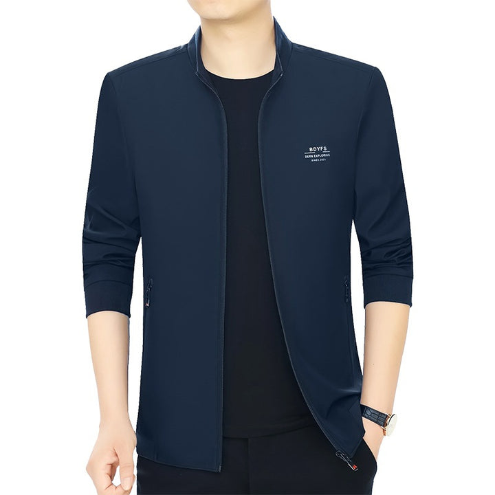 Herren Feldjacke mit Kontrast-Einsätzen und Brust-Reißverschlusstasche Drune