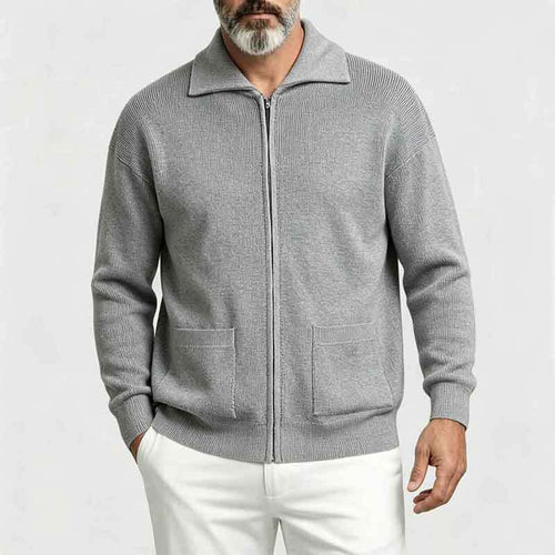 Herren Strickjacke mit Reißverschluss Drune