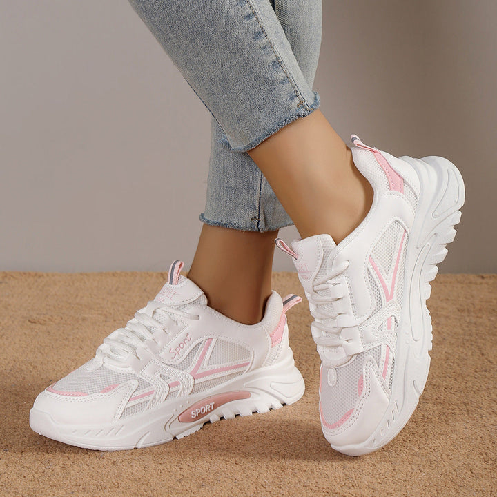 Damen Sportschuhe mit atmungsaktivem Mesh-Obermaterial und dämpfender Laufsohle Drune