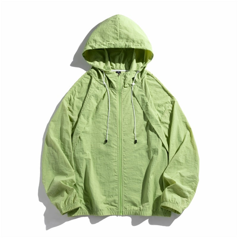 Damen leichte Windjacke mit verstellbarem Kapuzensystem Drune
