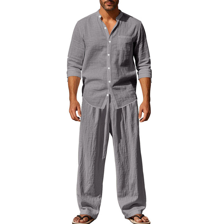 Herren luftiges Hemd- und Hosen-Set Drune
