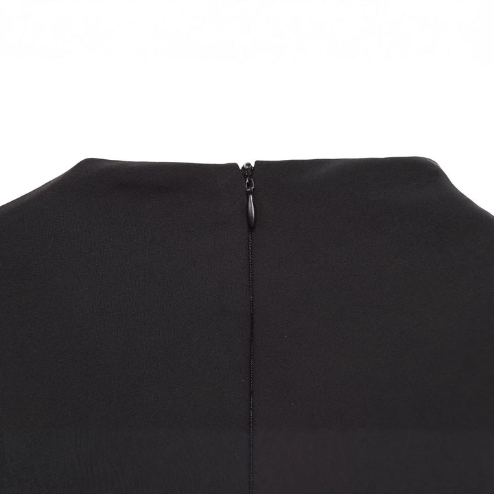 Damen Enganliegendes Minikleid mit drapiertem Stehkragen Drune