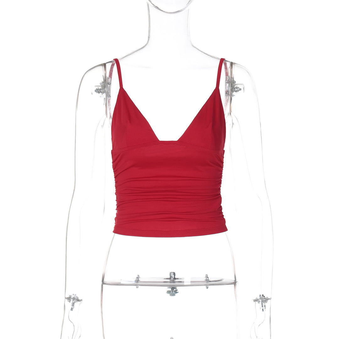 Damen Crop-Top mit asymmetrischem Schnitt und figurbetonter Silhouette Drune
