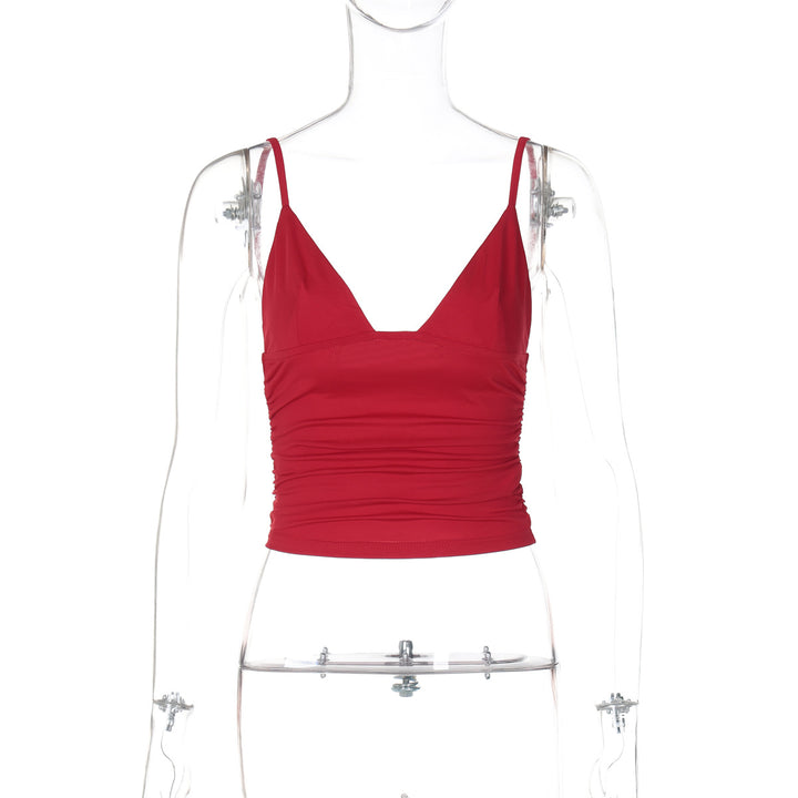 Damen Crop-Top mit asymmetrischem Schnitt und figurbetonter Silhouette Drune