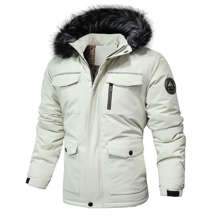 Herren Arctic-Insulated Parka mit abnehmbarer Kunstfellkapuze und reflektierenden Details Drune