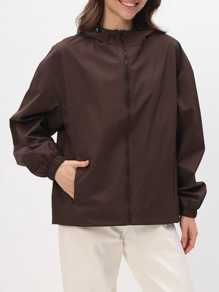 Damen Leichte Freizeitjacke mit Kapuze