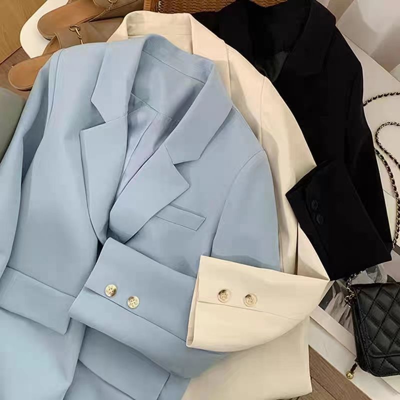 Damen eleganter Blazer mit doppelter Knopfleiste Drune
