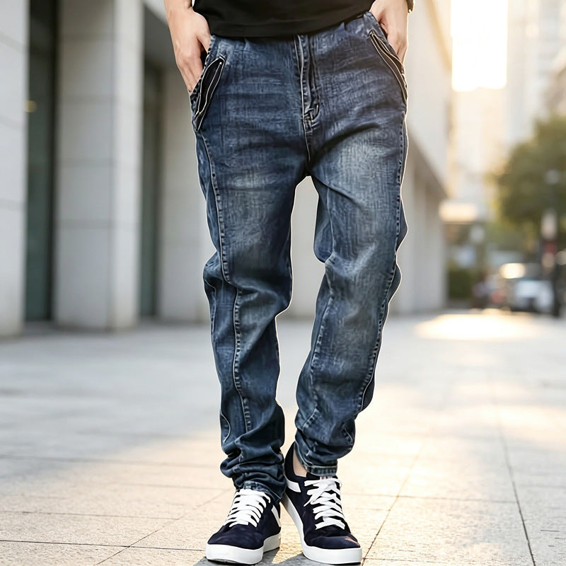 Herren Bequeme Cargo Jeans mit seitlichen Taschen Drune